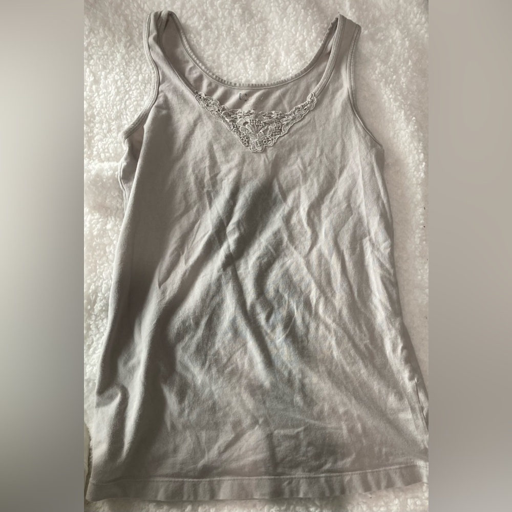 White Lace Tank Top